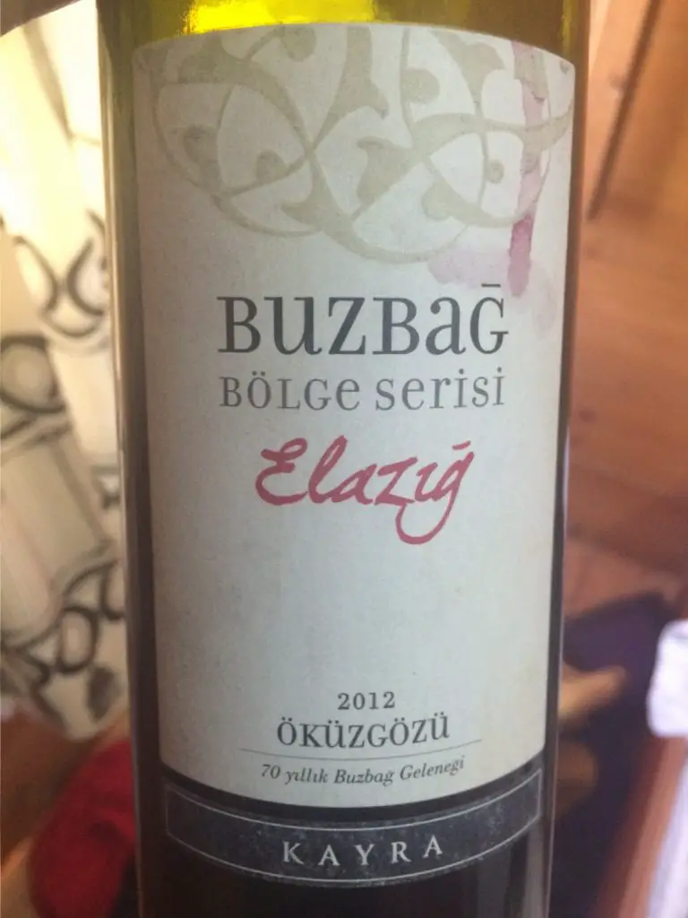 Kayra Buzbag Bolge Serisi Elazig Okuzgozu 2012 - ancient wine grape