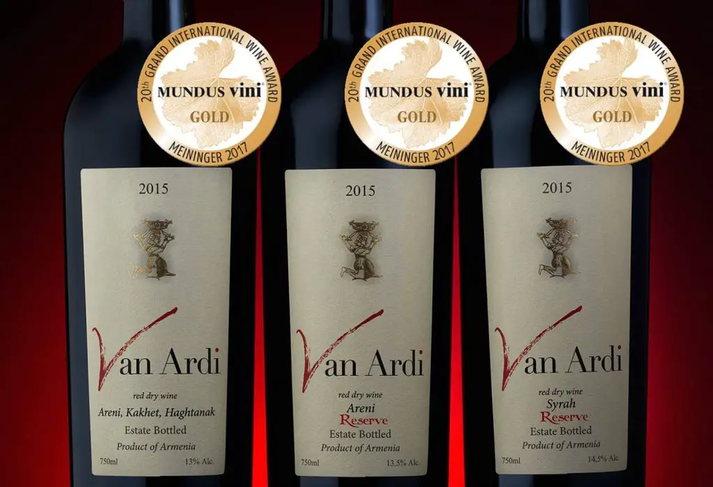 van ardi red wine Mundus Vini armenian wine