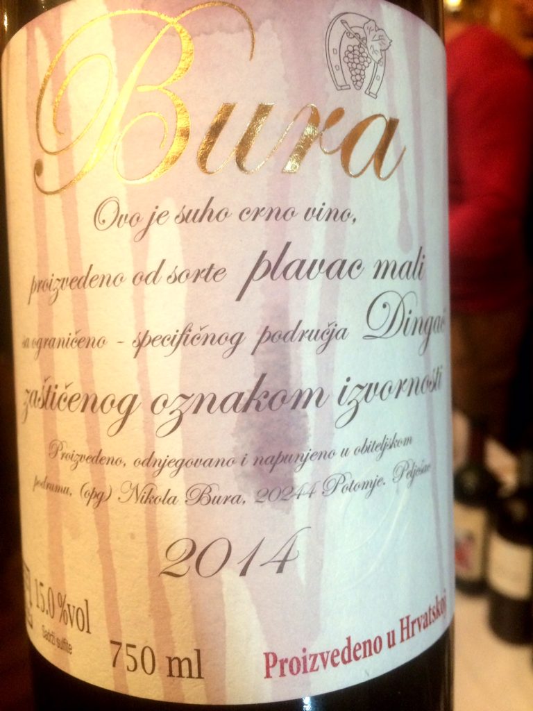 bura plavac mali croatian wine Zagreb VINOcom