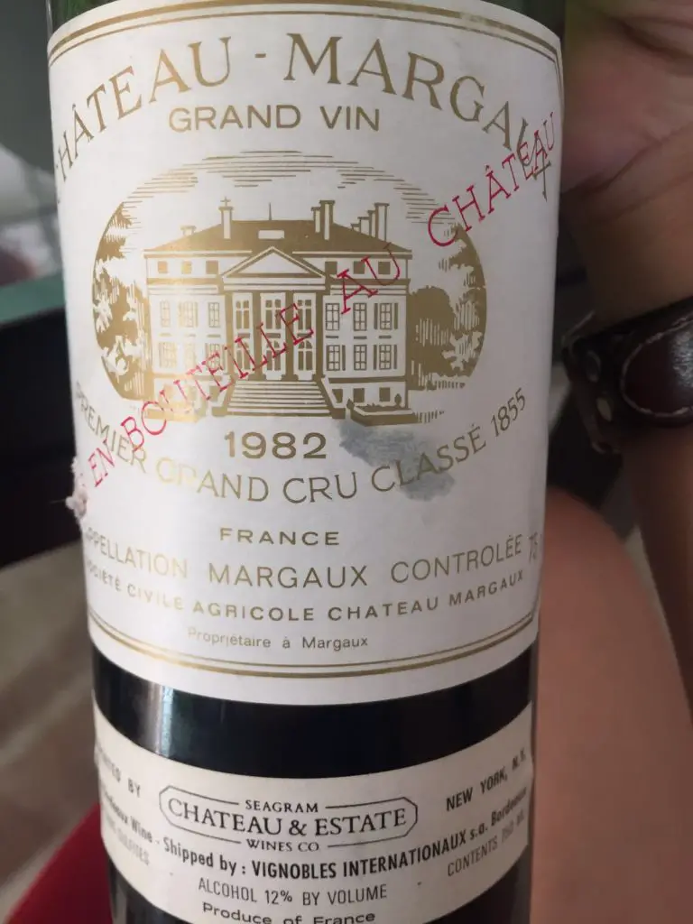 Chateau Margaux, 1982 (Bordeaux, France) - best wine 2016