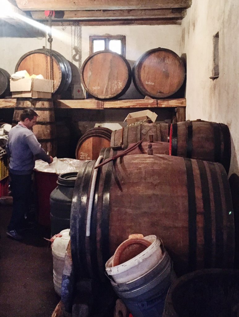 old cellar in rajacke serbian wine