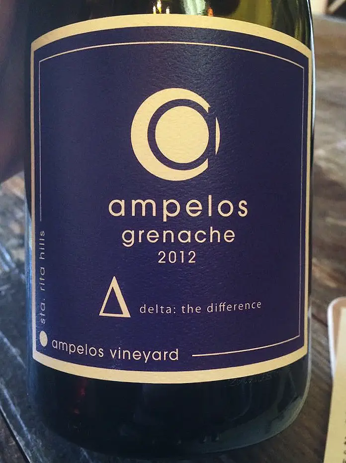 Ampelos, Grenache, Delta, 2012 wines from santa barbara