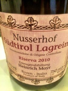 Nusserhof Sudtirol Lagrein Riserva 2010
