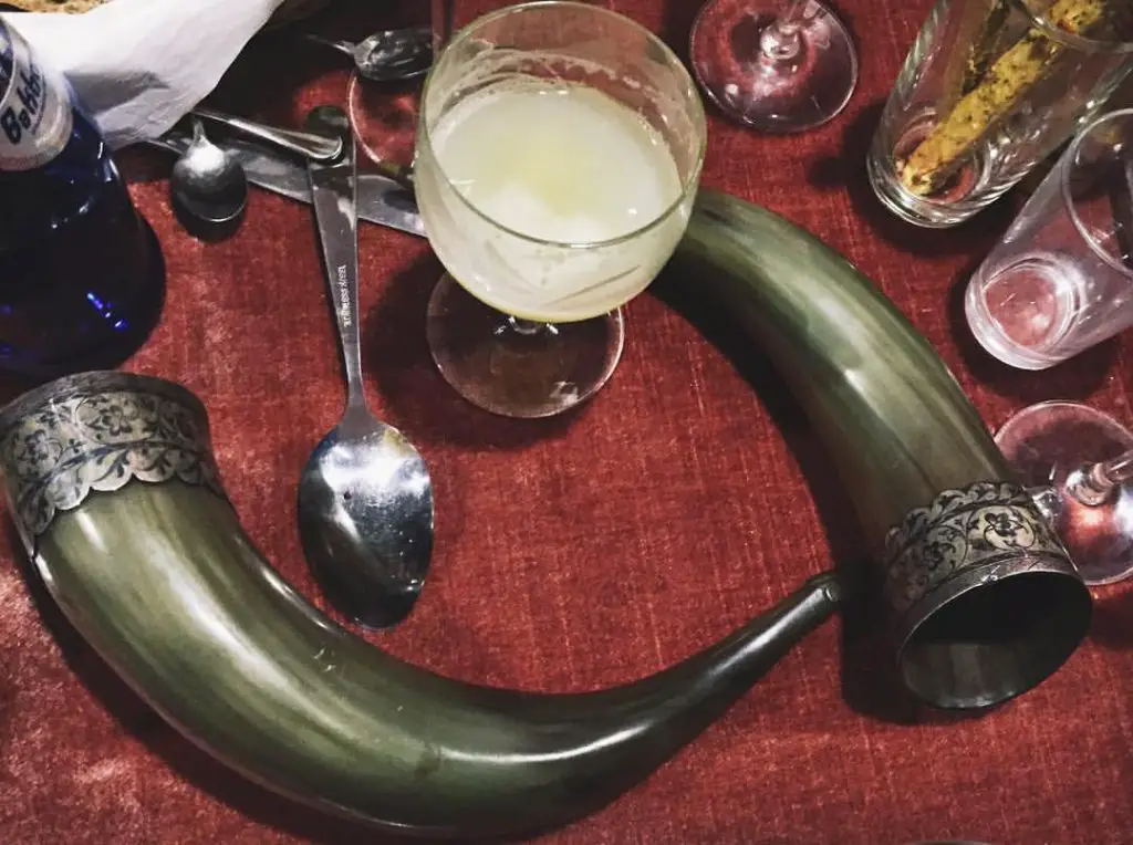The infamous Georgian drinking horns natural wines