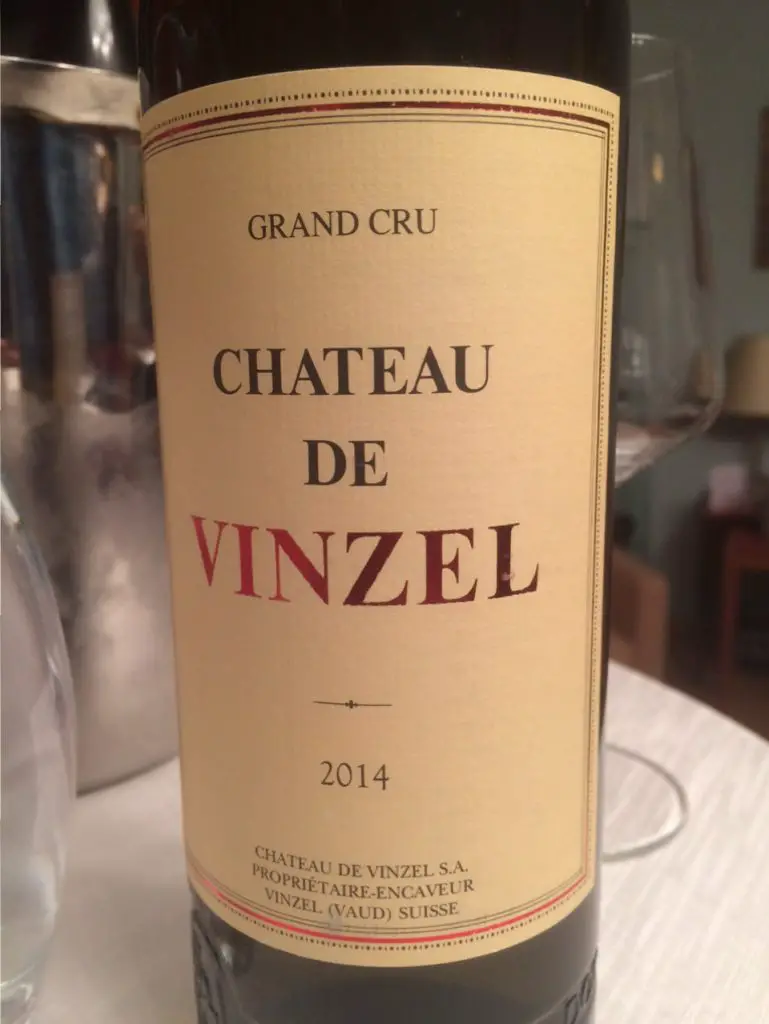Chateau de Vinzel Grand Cru Chasselas 2014