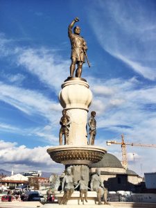 Skopje Macedonia Statue