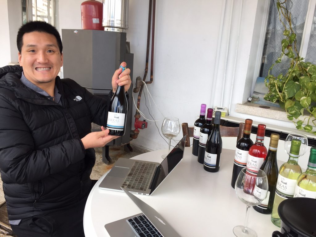 Tasting at Makkas Winery