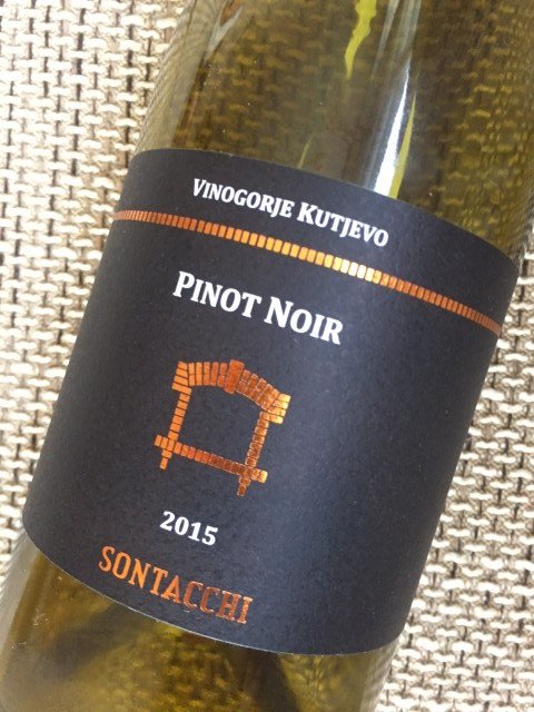 Sontacchi Pinot Noir Vinogorje Kutjevo Croatian Wine