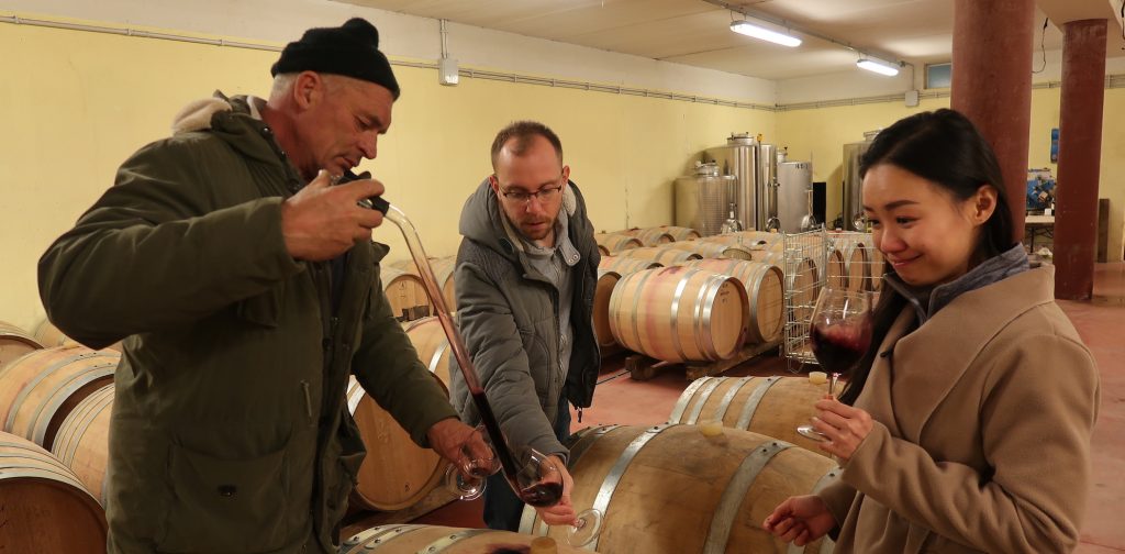 Miani Wine Barrel Tasting