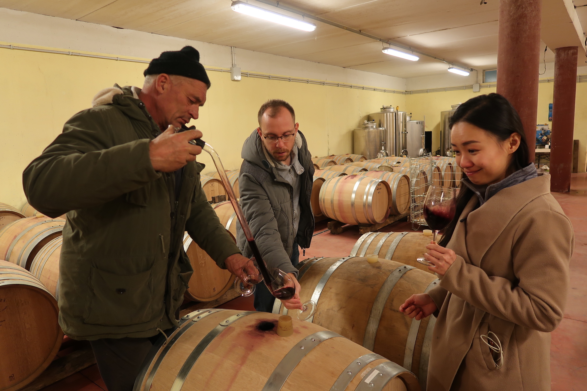 Miani Wine Barrel Tasting