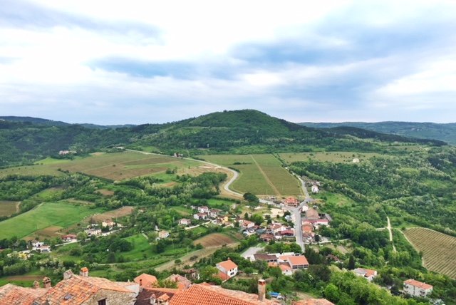 view from motovun istria croatia
