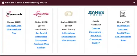 Millesima Blog Awards 2019 Food & Wine Pairing