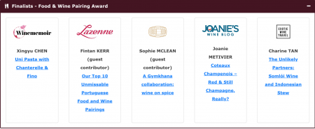 Millesima Blog Awards 2019 Food & Wine Pairing