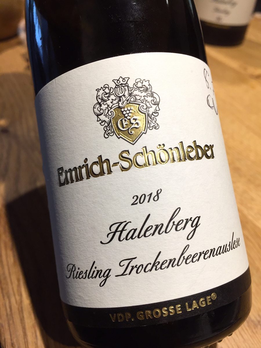 Emrich Schonleber Halenberg Riesling Trockenbeerenauslese