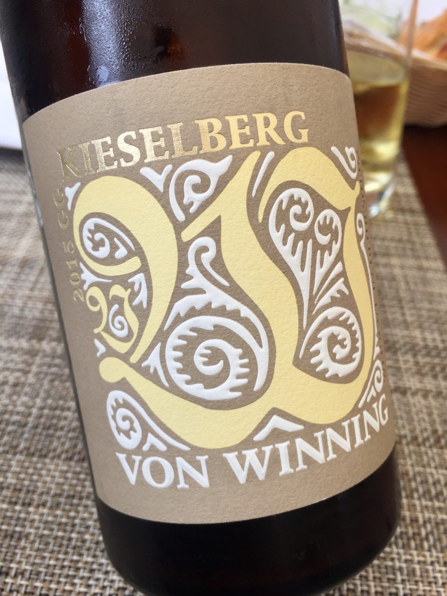 Von Winning Diedesheimer Kieselberg Riesling Grosses Gewachs