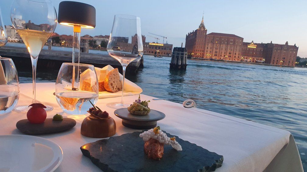 Image of a table with food served at Ristorante Riviera