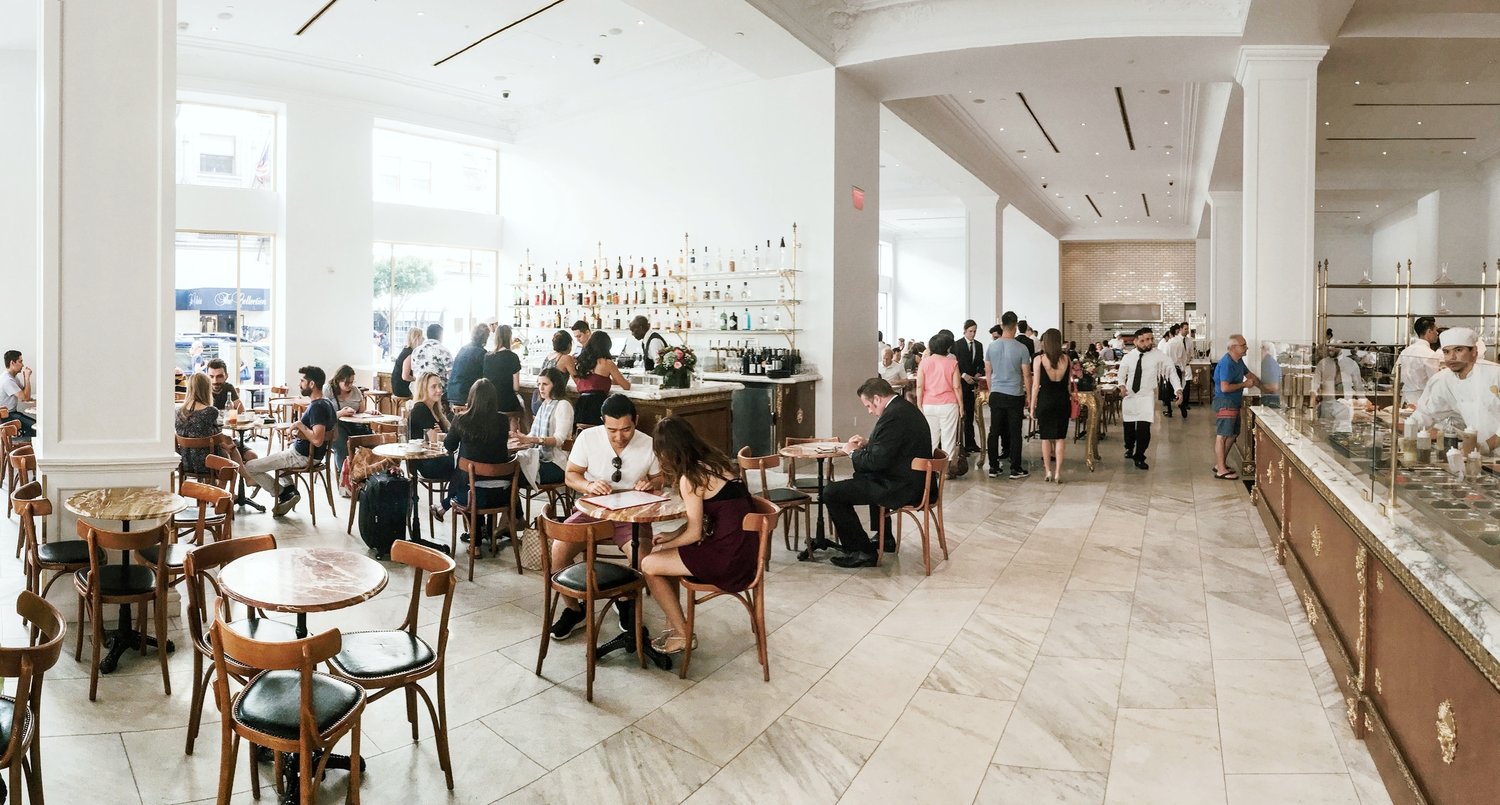 Image of interior at Bottega Louie restaurant