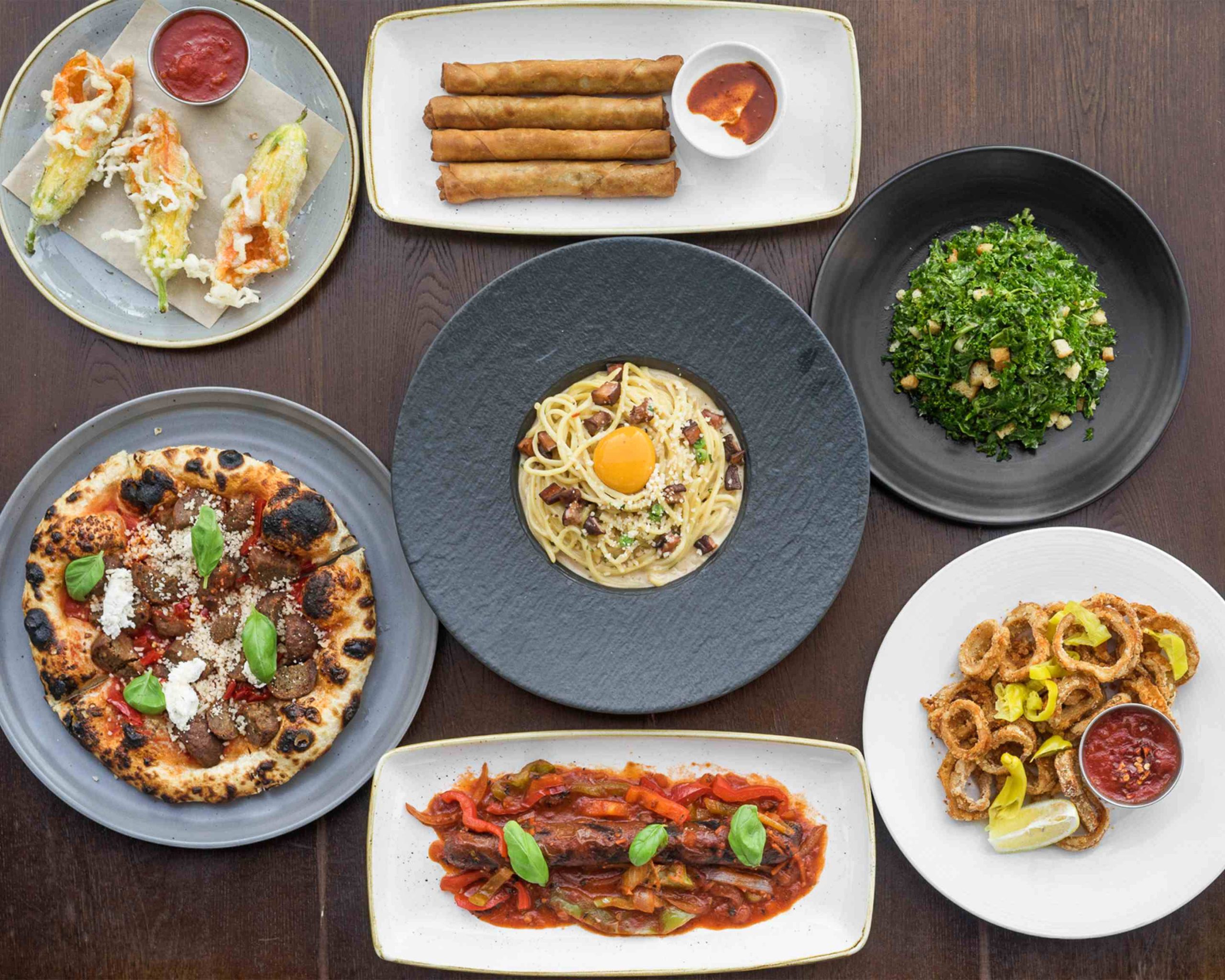 Image of various dishes at Crossroads Kitchen restaurant