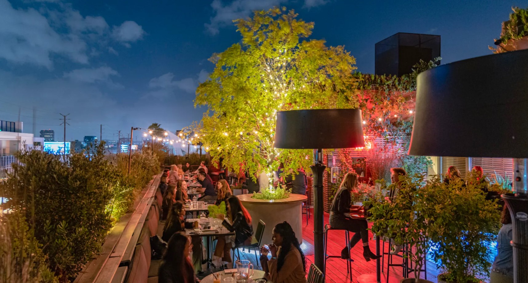 Image of panoramic view over LA from E.P. & L.P. restaurant