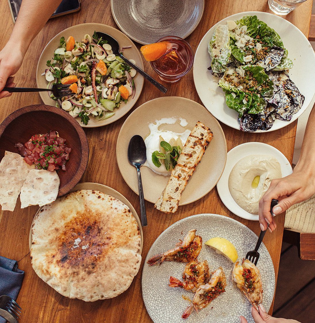 Image of various dishes served at Elephante restaurant