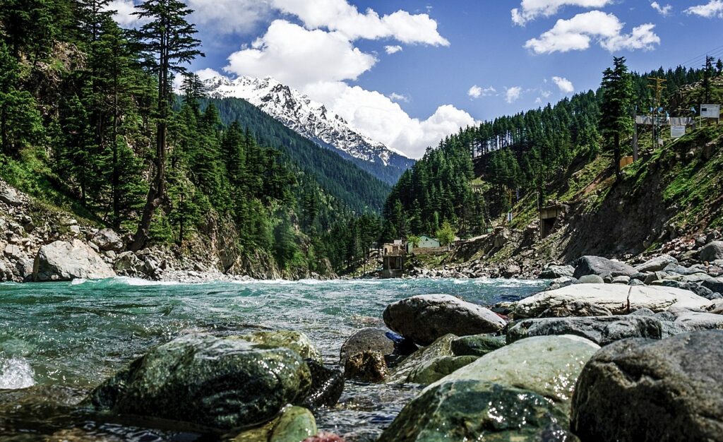 Image of river Swat in Pakistan