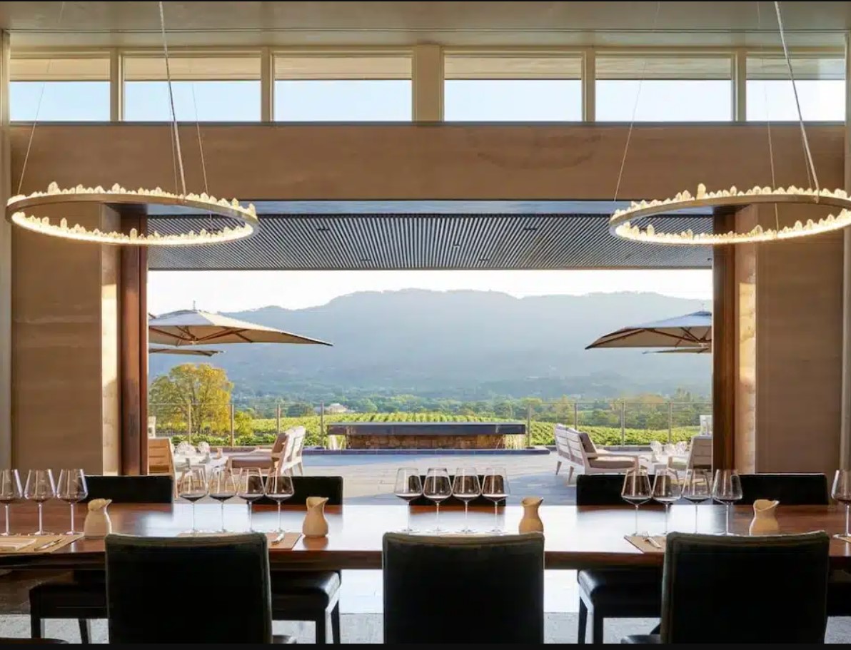 Image of interior of a wine tasting room at Hamel Family Wines Winery