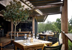 The Wood Restaurant outdoor terrace view