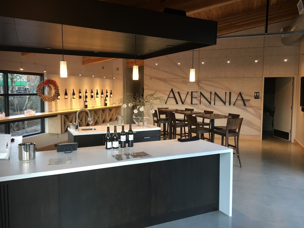 Interior of Avennia Tasting Room Woodinville